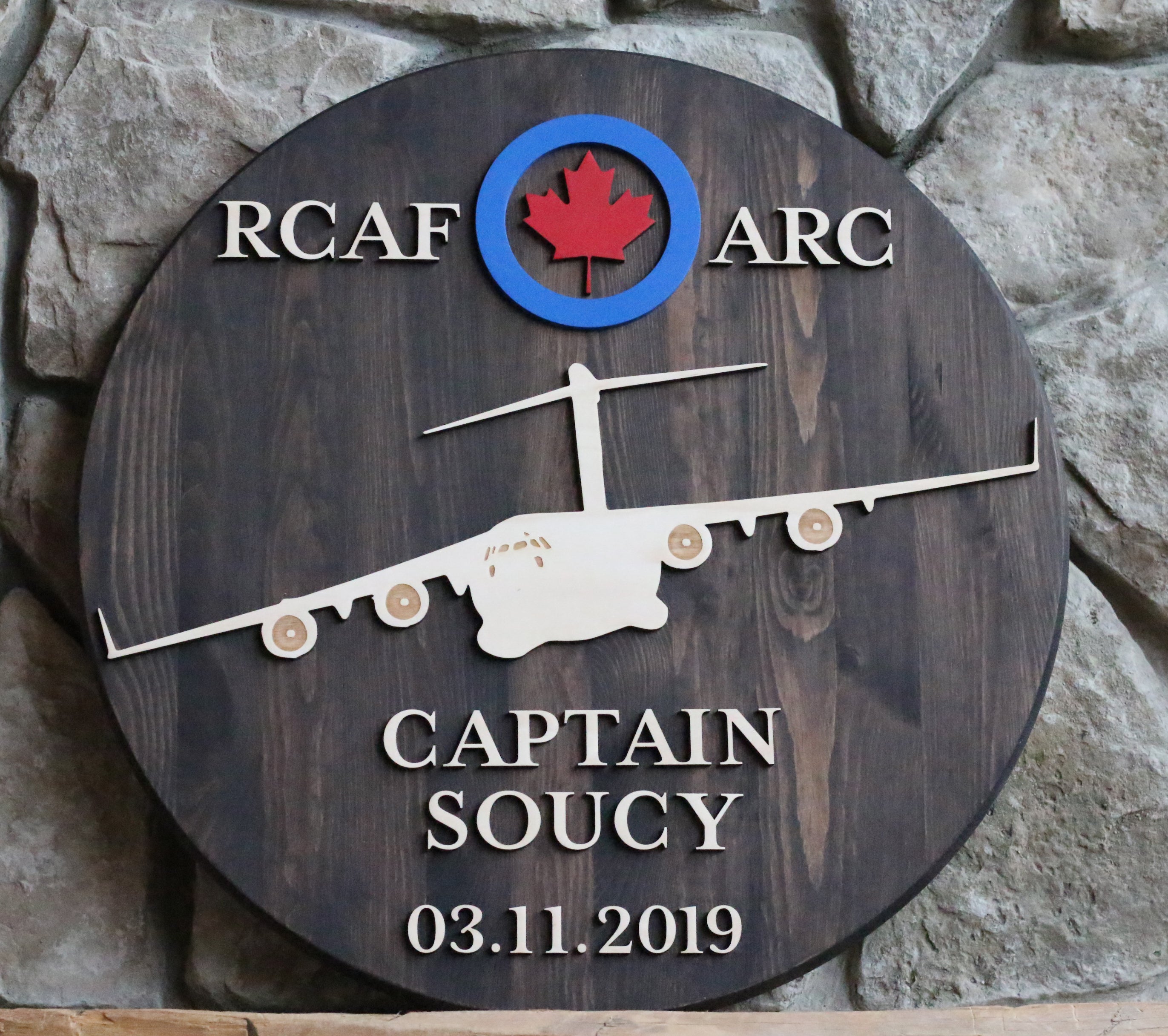 RCAF C-17 Name and Date Sign