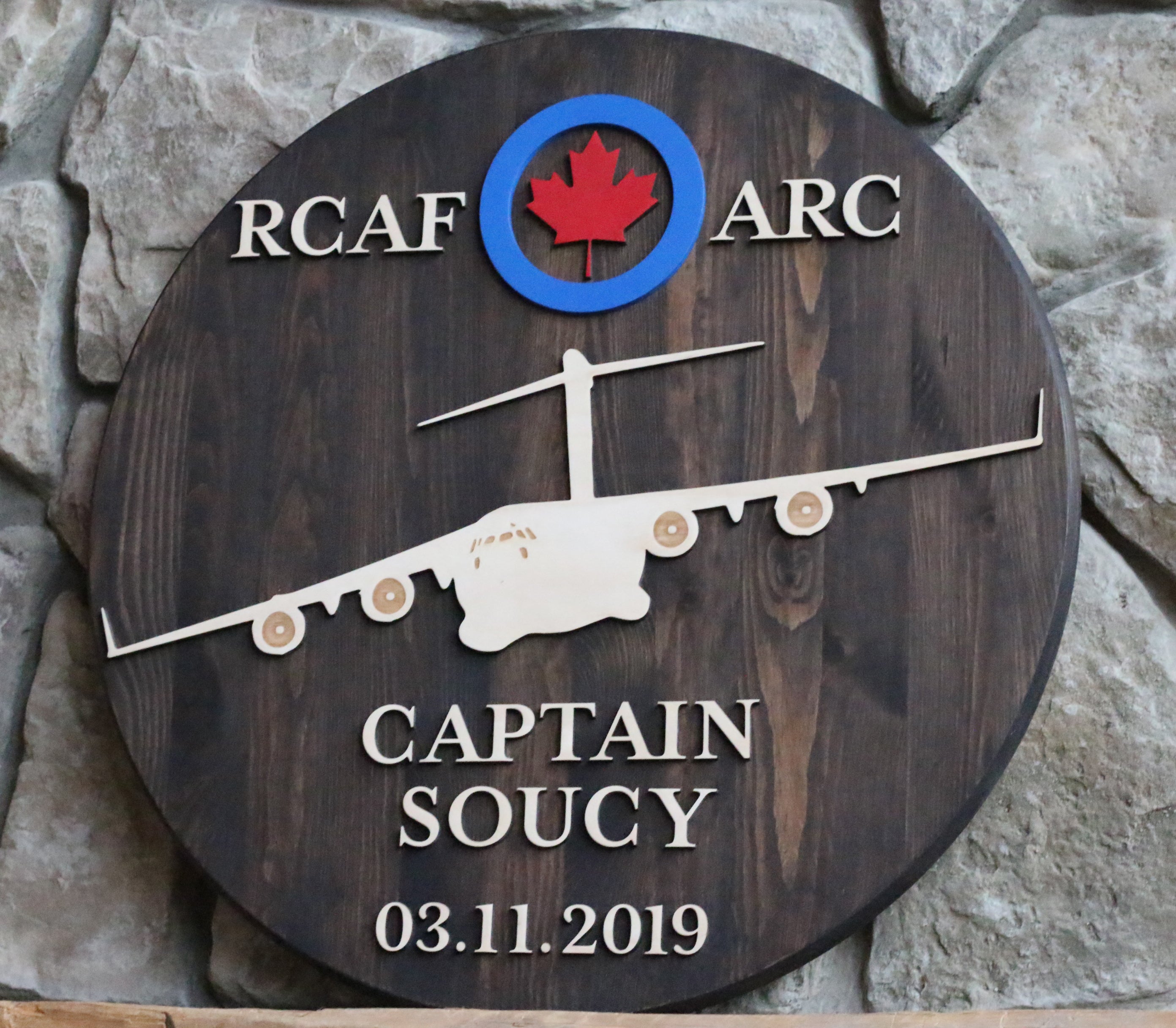 RCAF C-17 Name and Date Sign