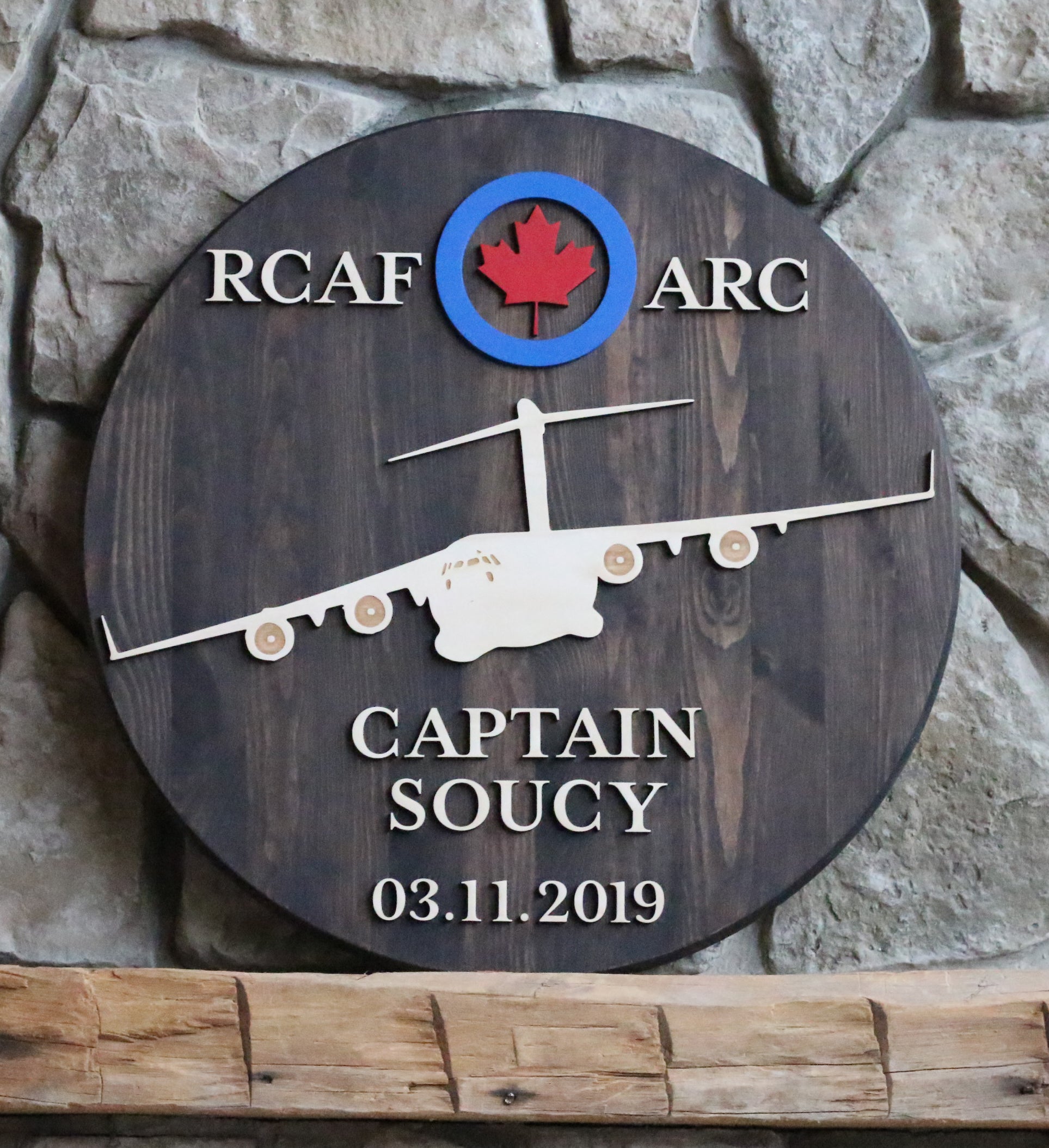 RCAF C-17 Name and Date Sign