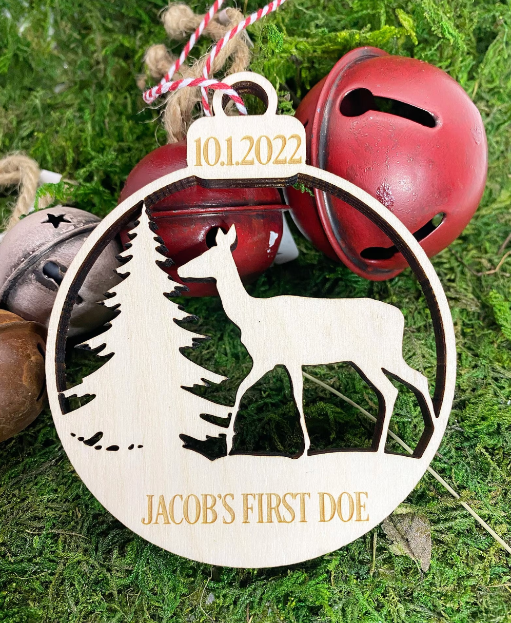 Doe Ornament, Deer Ornament