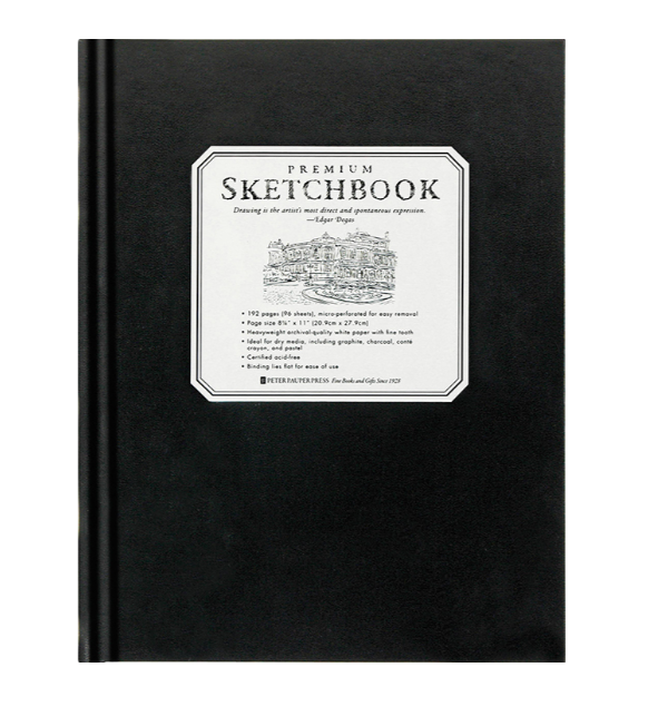 Large Black Premium Sketchbook