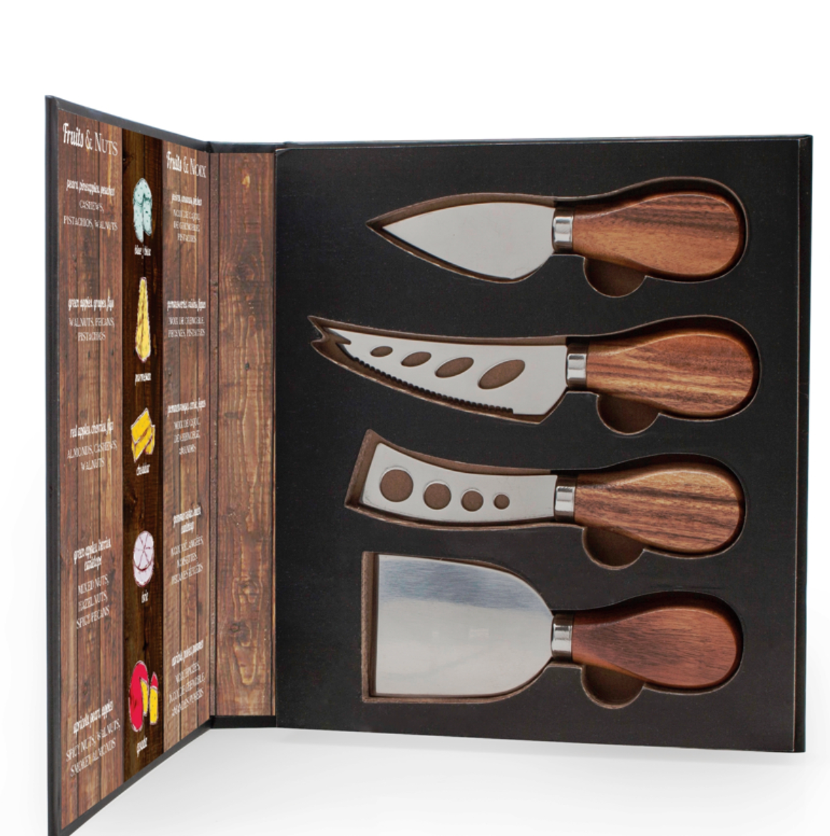 Acacia 4pc Cheese Knife Set