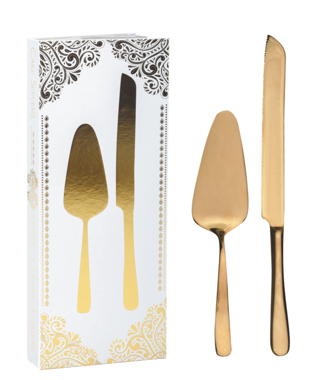 Cake Serving Set Gold