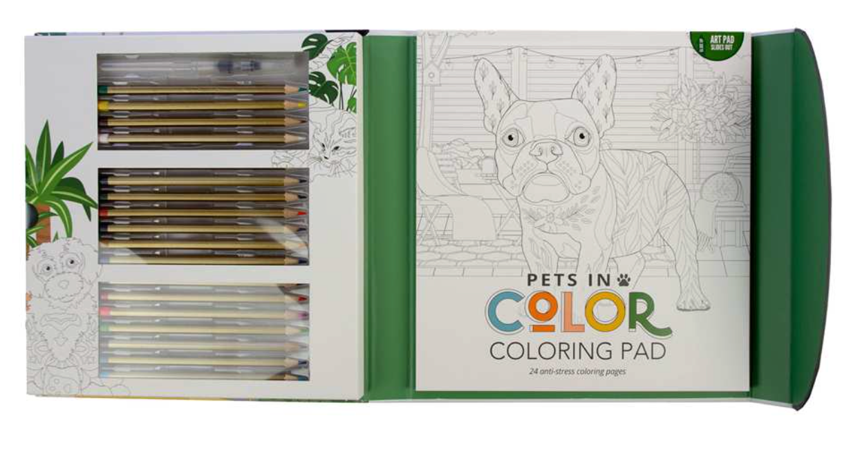 Pets In Colour, Colouring Book and Pencil Kit