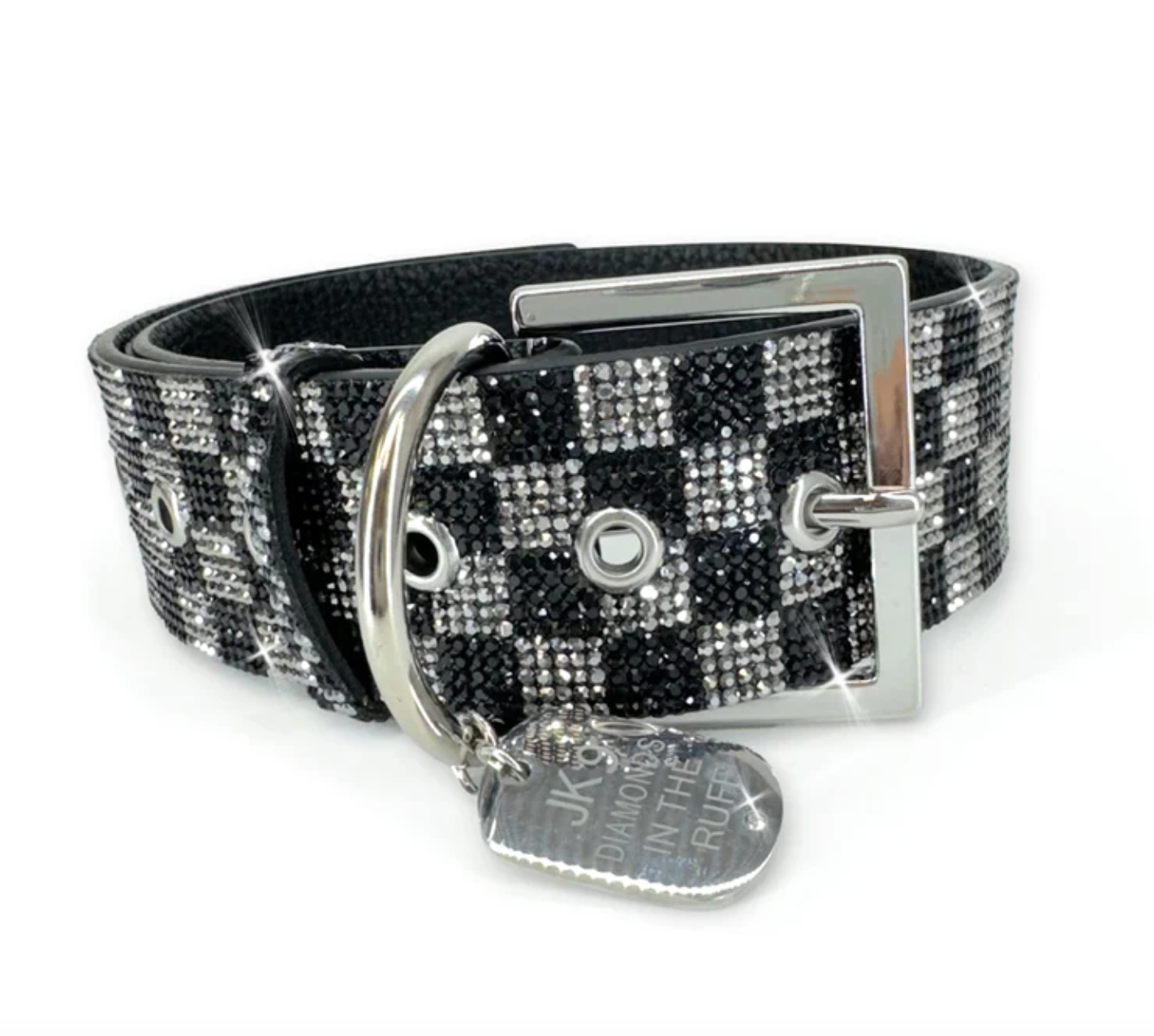 JK Diamonds in the RUFF Dog Collar Large