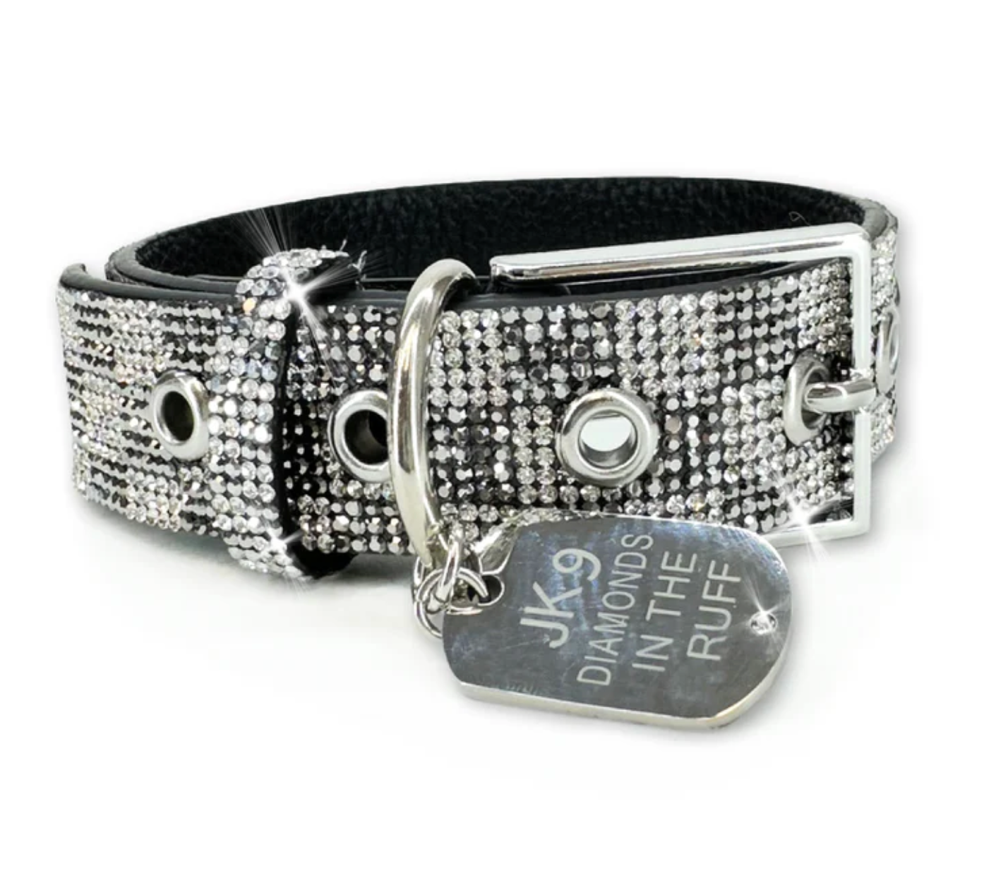 JK Diamonds in the Ruff Dog Collar Medium