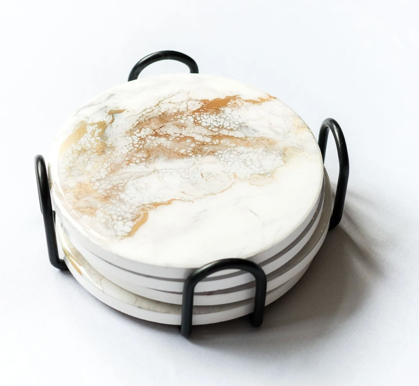 Lynn & Liana Ceramic Resin Coasters