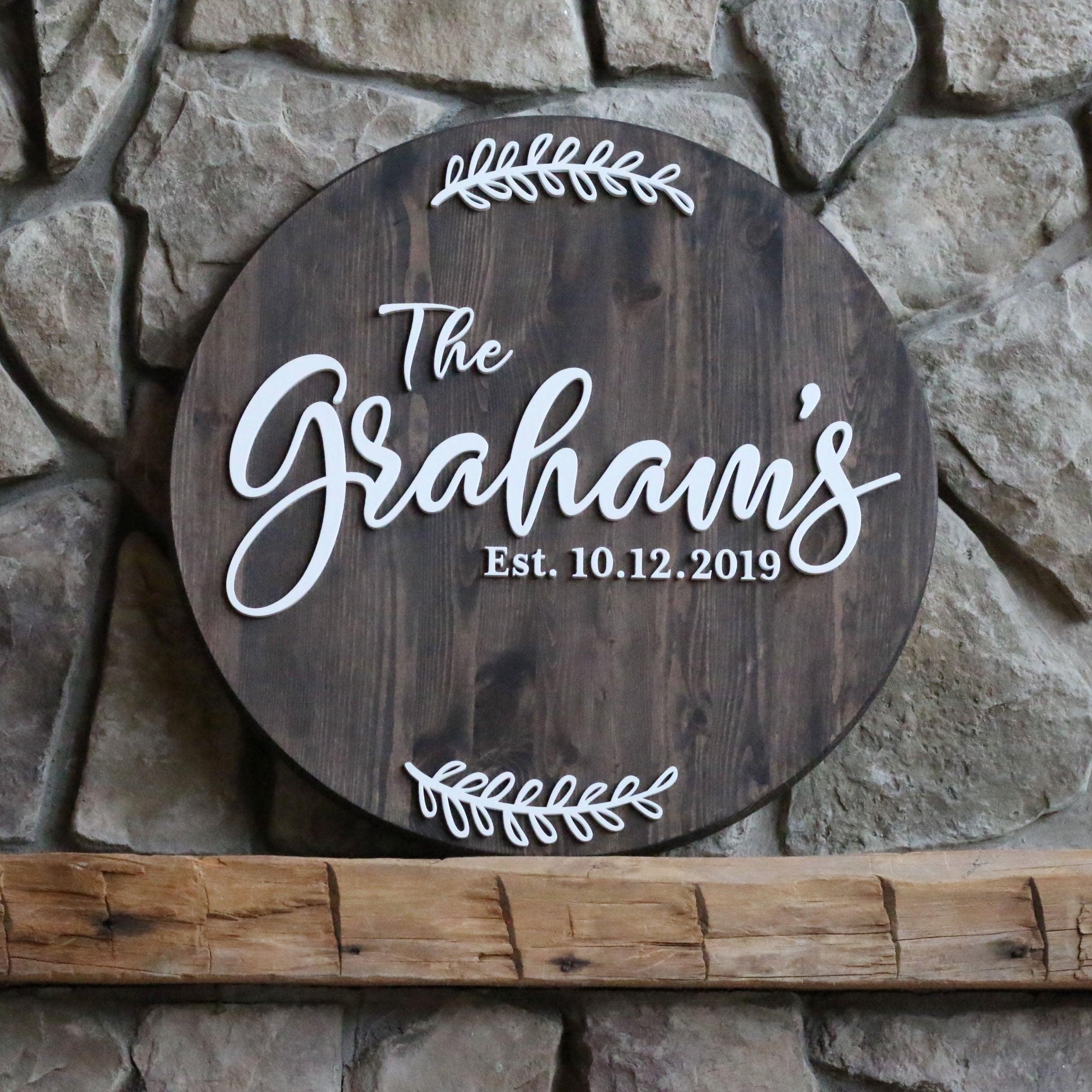 Guestbook Signature Board with Names & Wreath