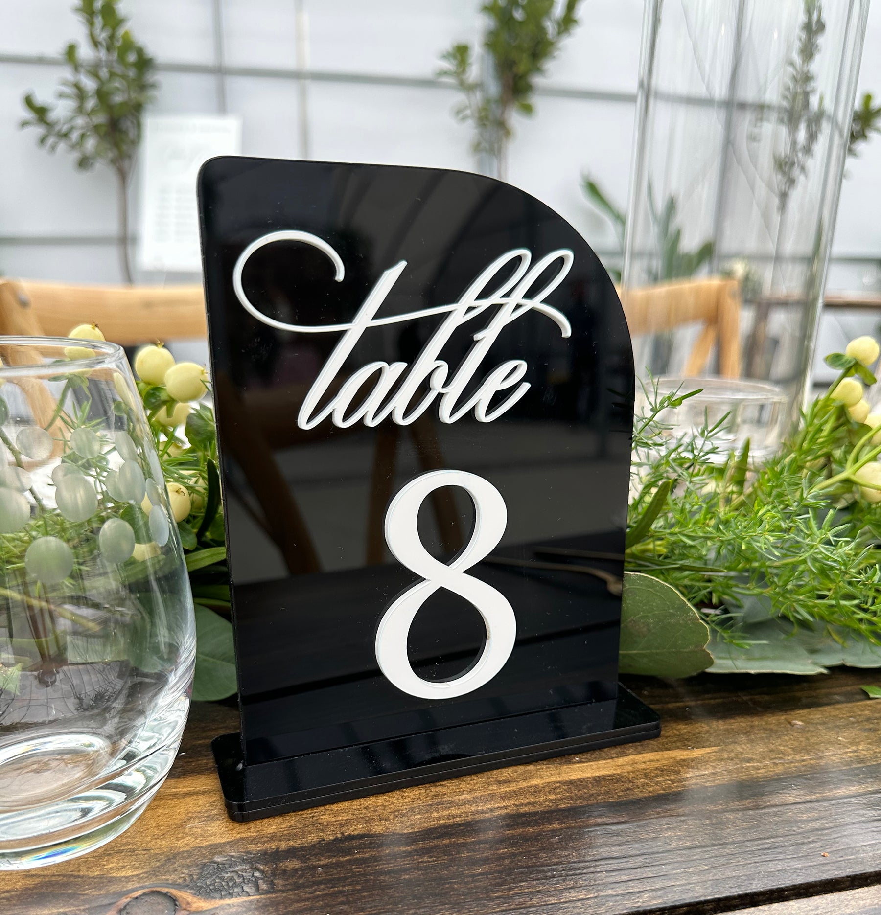 Everly Collection Acrylic Table Number