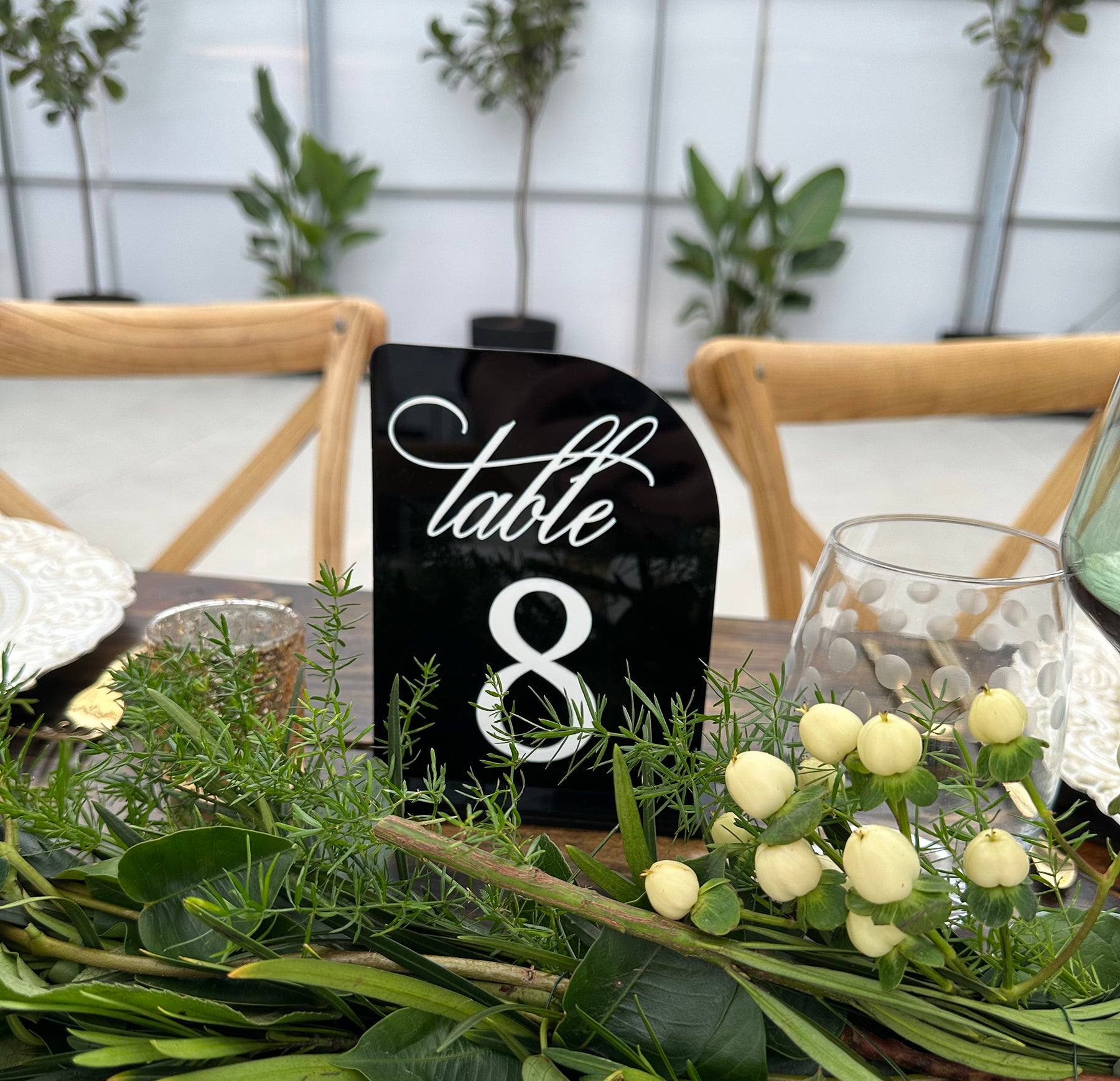 Everly Collection Acrylic Table Number