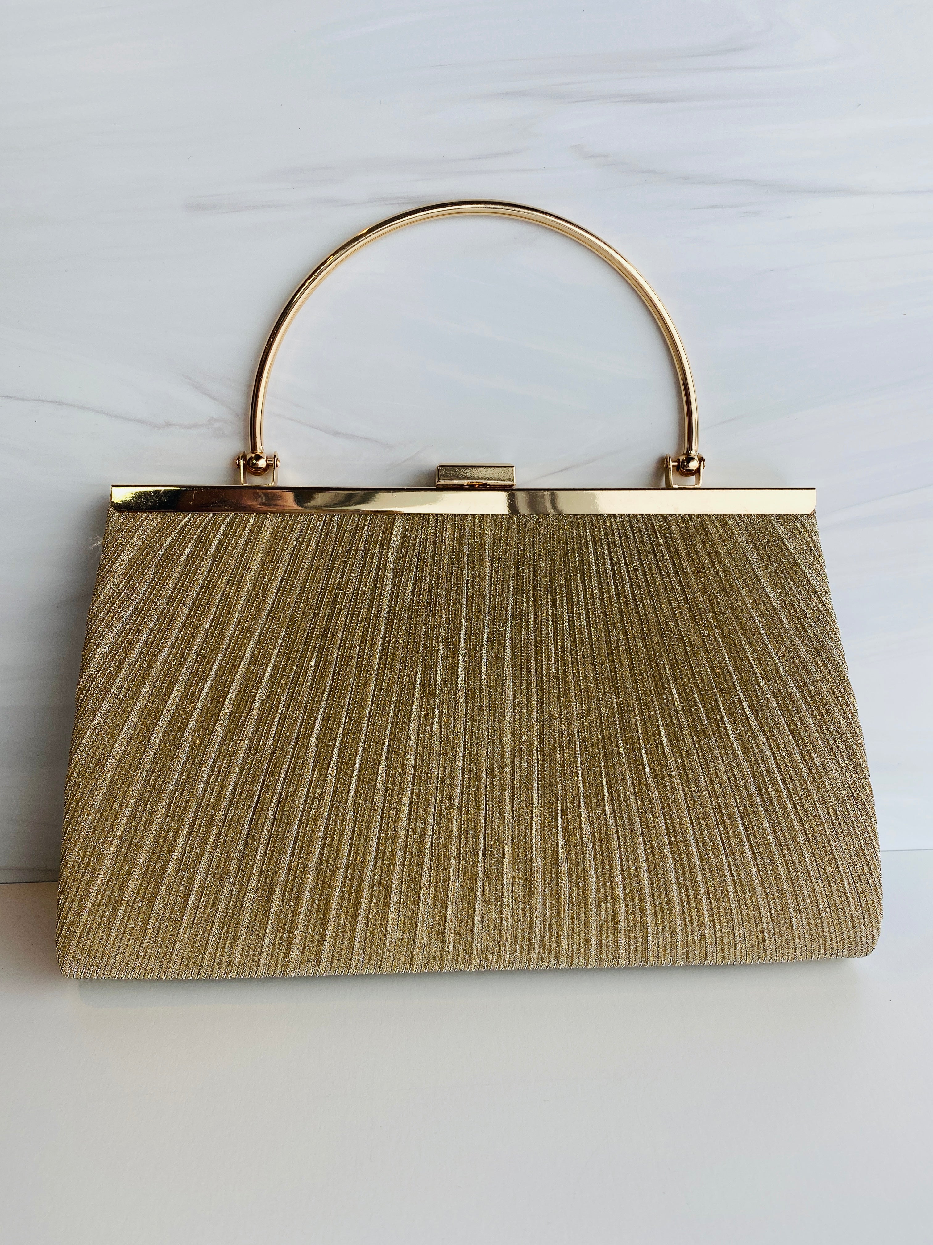Evening Clutch with Half Moon Handle