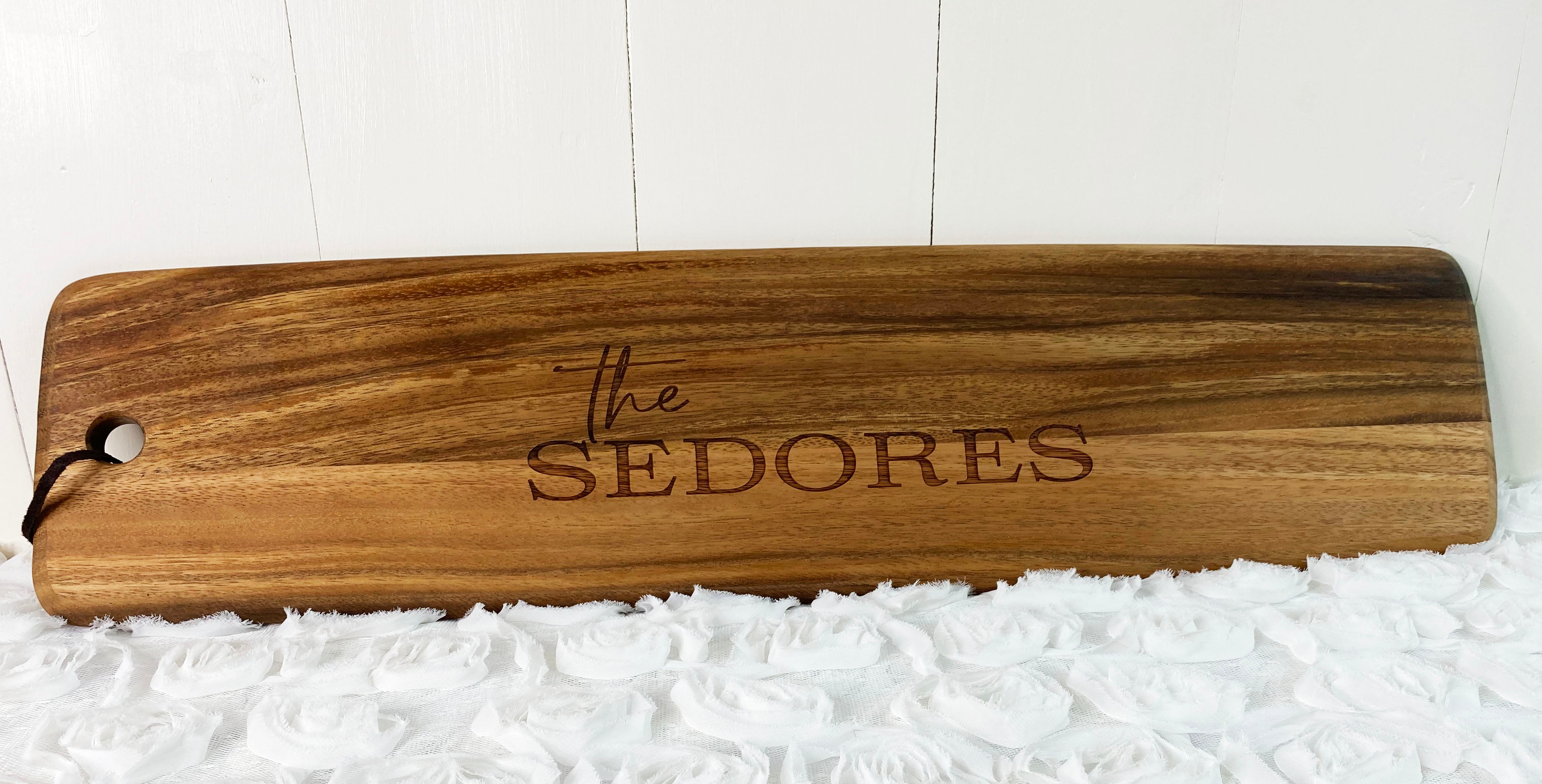 Engraveable or Blank Charcuterie Board Long 26"x6"