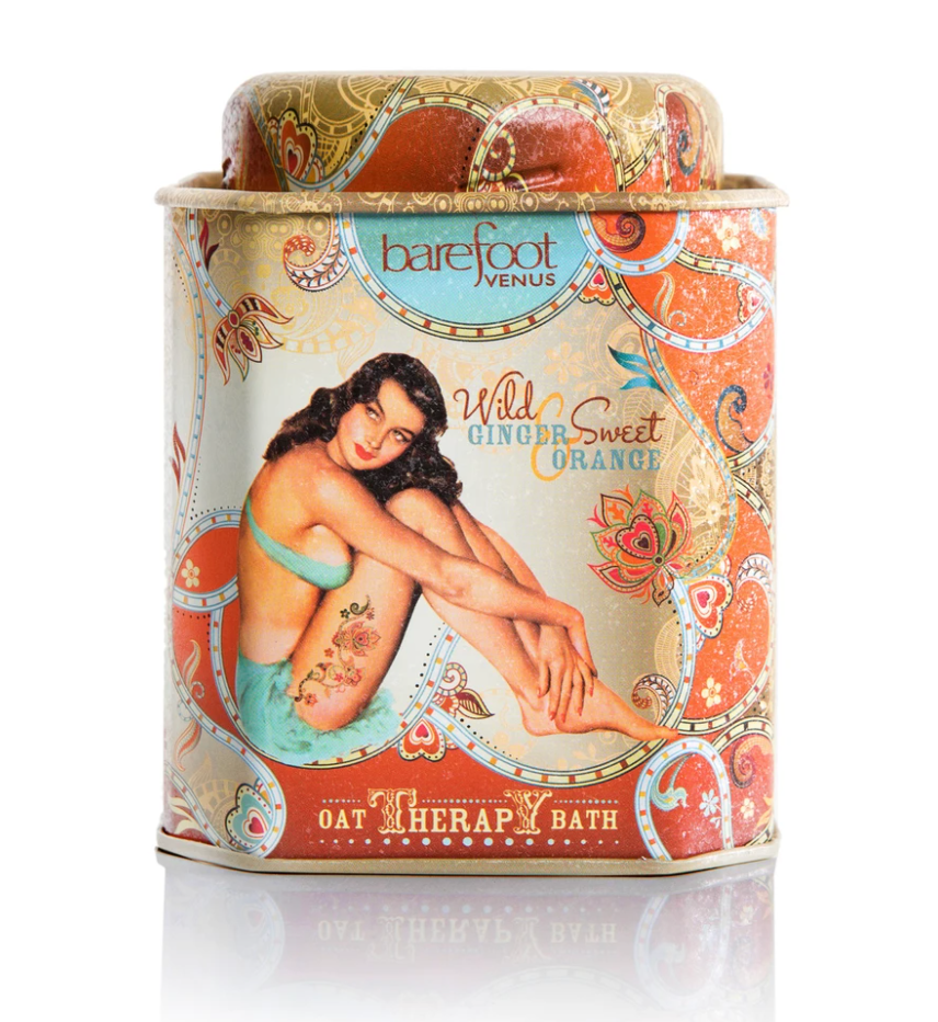 Barefoot Venus Wild Ginger Oat Therapy Bath Tin