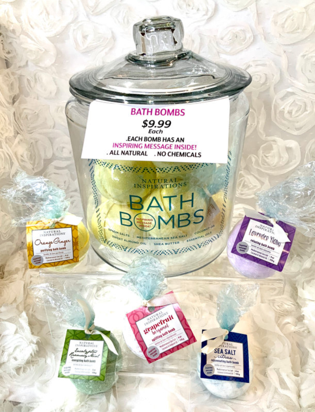 Bath Bombs with a message inside