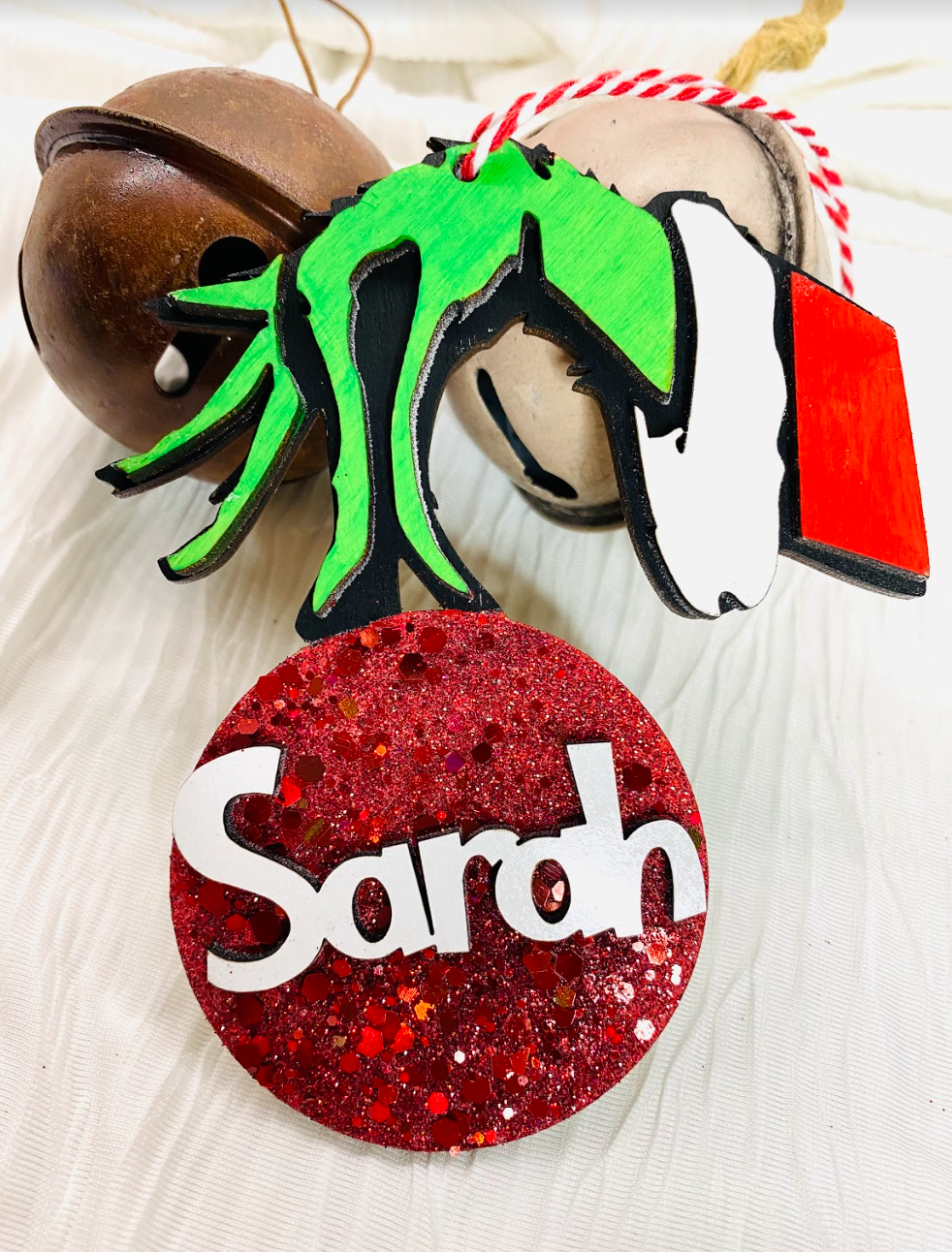 Grinch Name Ornament